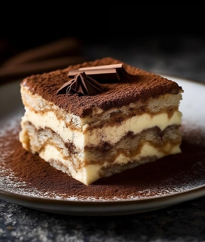 italienisches Schichtdessert mit Mascarpone und Kaffee
